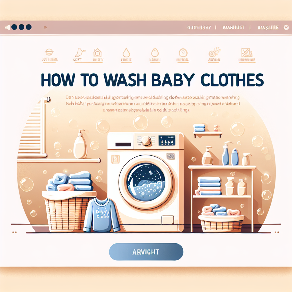How to Wash Baby Clothes